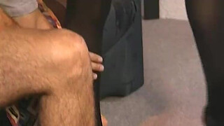 Sexy MILF Black Stockings Anal Fucked