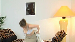 Dominatrix with sagging tits masturbates for you