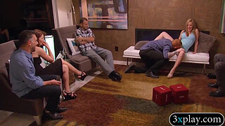 Couple swingers swap partners and foursome in Playboy