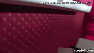 German Amateur Teen in Threesome with Two Stranger in Koeln