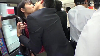 Horny beautiful japanese fucked on bus.