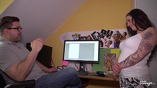 REIFE SWINGER - Horny tattooed German mature Adrienne Kiss in hardcore banging