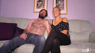 SEXTAPE GERMANY - Blonde German newbie gets fucked hard in her first sex tape