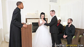 Payton Preslee's Wedding Turns Rough Interracial Threesome - Cuckold Sessions