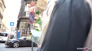 GERMAN SCOUT - Hot Teen Diane talk to ANAL Casting