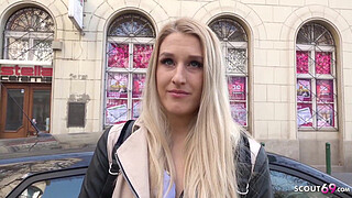 GERMAN SCOUT - Hot Teen Diane talk to ANAL Casting