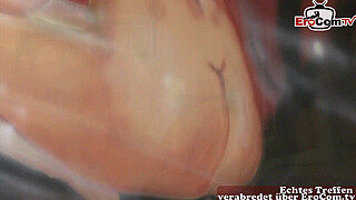 German swinger party with couples and a mature housewife