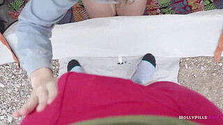 Nerdy Nympho Fucks Hard in Tent with No Condom - Molly Pills - Horny Hiking Real Amateur Girlfriend Rides Your Cock with Big Ass POV - Ruined Cumshot - Amazing Blowjob