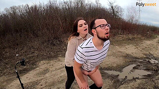 My bitch screamed loudly so she ate her cum) (pegging, femdom)