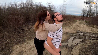 My bitch screamed loudly so she ate her cum) (pegging, femdom)