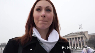 Russian redhead banged pov