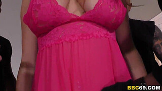 Skylar Snow Squirts During BBC Gangbang