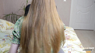 A Date with a Classmate in a Dress and Stockings Ended with Passionate Sex with her Narrow Pussy