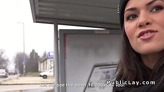 Busty Hungarian amateur fucks for cash