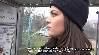 Busty Hungarian amateur fucks for cash