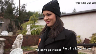 Busty Hungarian amateur fucks for cash