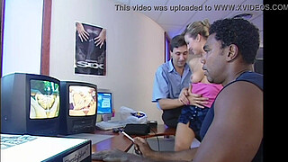 Private Black - Retro Fuck Fun With Blonde DPd By BBC & Bro!