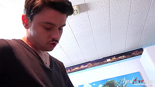 AgedLovE Busty Mature Blowjob and Hardcore Fuck