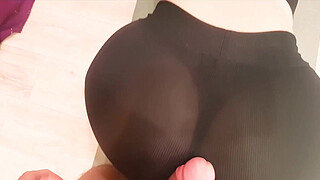 Big Booty with Leggings, POV Blowjob and Sex - Cristall Gloss