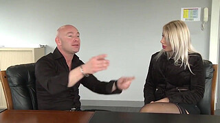 A young journalist ass fucked by mature man.