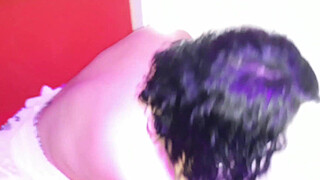 My wife's first Gloryhole in a swinger club