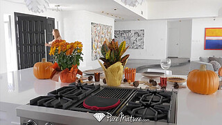 PureMature - Hot and horny house wife Kate Linn fucks her husband's friend