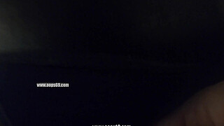 My Wife Let Older Unknown Man to Touch her Pussy Lips Over her Spandex Leggings in Subway