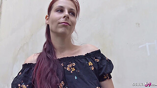 GERMAN SCOUT - SHY REDHEAD NATURAL TEEN SEDUCE TO FUCK AT PICKUP CASTING