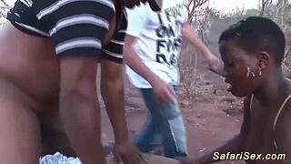 rough african groupsex safari orgy