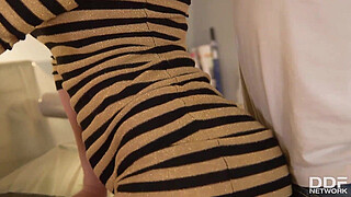 Handyman Bangs his Sexy blonde Milf client in her Ass