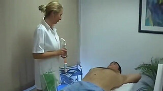 Blonde massage