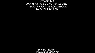 Interracial double anal gangbang with XXX Nikyta squirting while getting dp