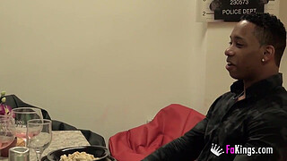 Big dicked black guy breaks Alba's tight teen pussy