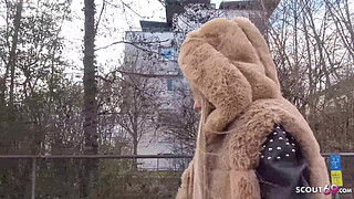 GERMAN SCOUT - TINY HUGE TITS TEEN SHORTY EYE ROLLING ORGASM SEX AT FIRST DATE