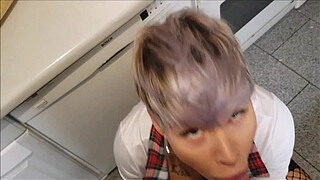 During Halloween party fucked in the kitchen