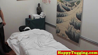 Spycam asian massage jerking