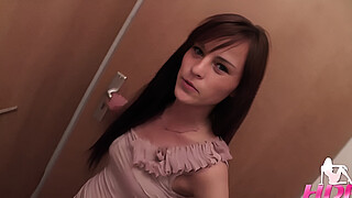 Sexy girl cheats on boyfriend and fucks for creampie