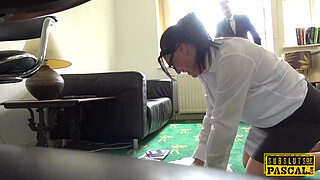 Busty british MILF roughly fucked doggystyle