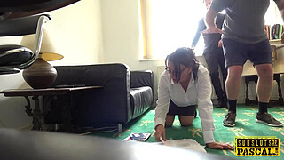 Busty british MILF roughly fucked doggystyle