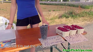 Real publicsex redhead crempied outdoors