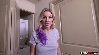 I got the remote control of my bitch stepmoms vibrator