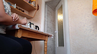 Fucked my step sister's girlfriend while step sister was on the phone outside the door - Lesbian Illusion Girls