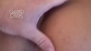 19 Year Old Amateur With Giant DDD Titties Licks the Cameraman's Ass