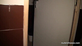 Big boobed amateur french mom hard banged in a sex-shop basement