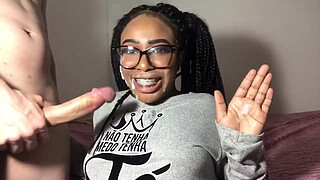 I was caught in the siririca in the bathroom and took two cumshots in the face. {see RED}