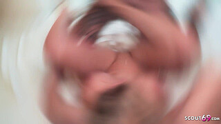 Rough Amateur Hotel Gangbang with German MILF Manu Magnum