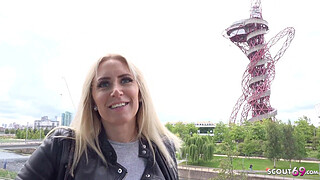 GERMAN SCOUT - BIG ASS AND BOOBS MILF KARLIE PICKUP AND ROUGH FUCK ON STREET