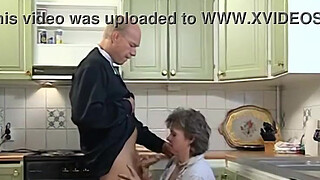 Grandma Sucking And Fucking In The Kitchen