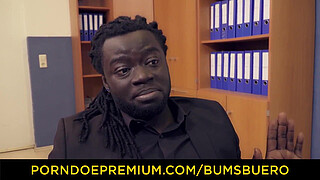 BUMS BUERO - Kinky German blonde MILF Lana Vegas fucks BBC in raunchy office affair