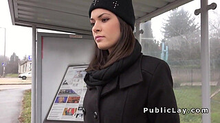 Hungarian beauty from public bangs